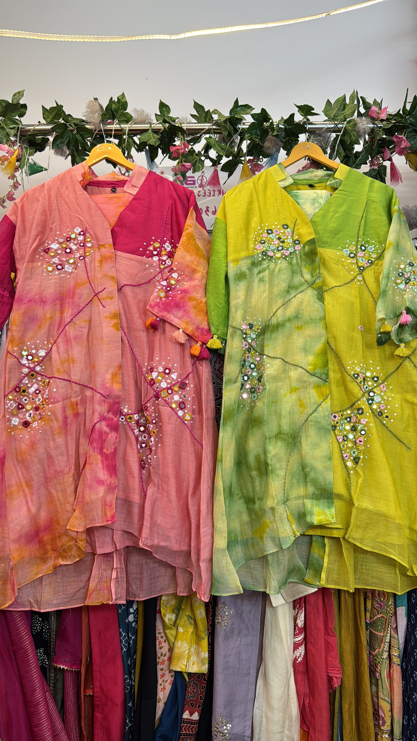 Shibori mul chandari Co ord