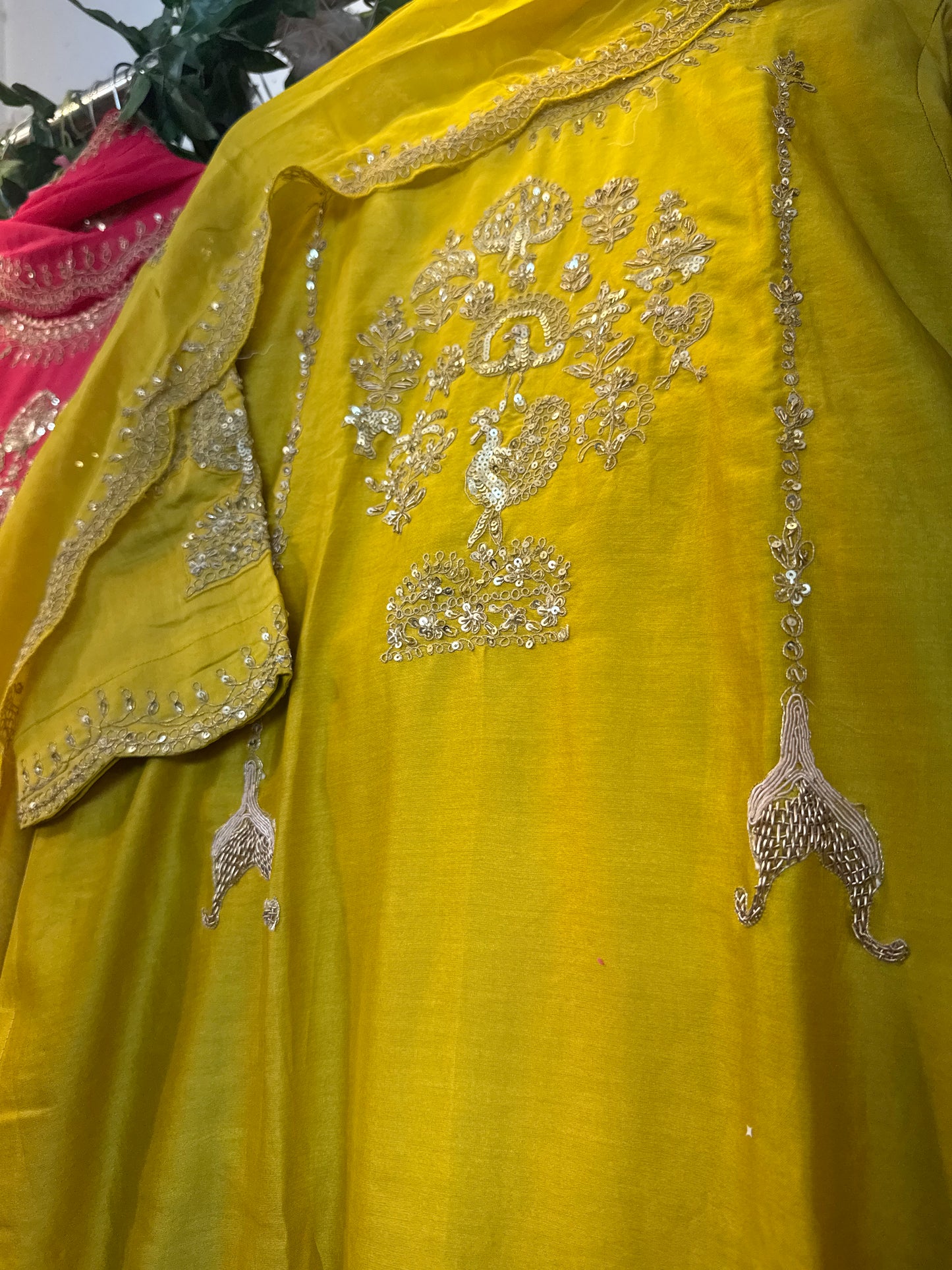Peacoak Chandari silk suit
