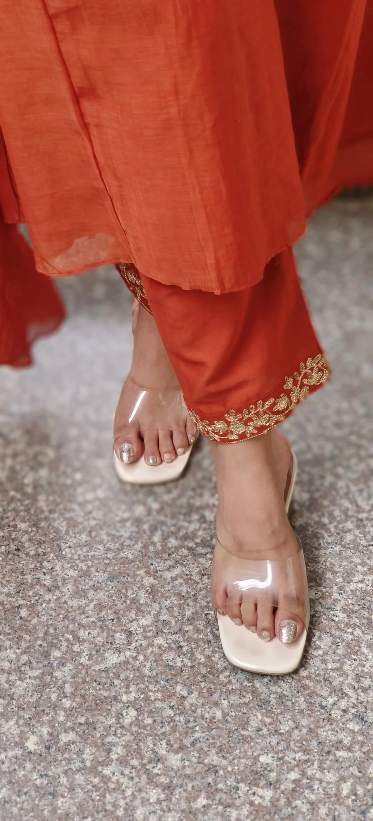 Maharani style Teej ethnics premium mul chandari suit