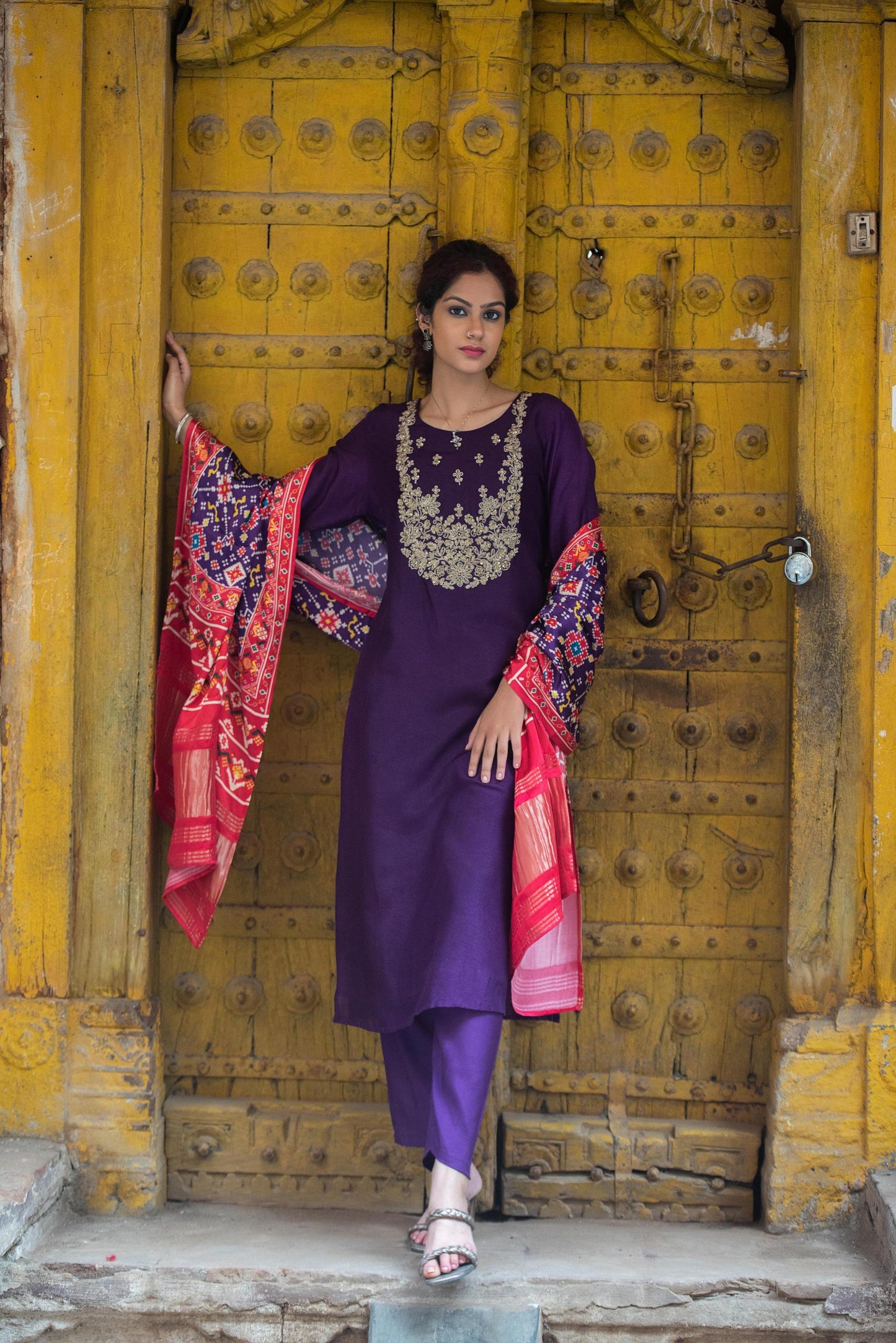 Patola gajji silk suit
