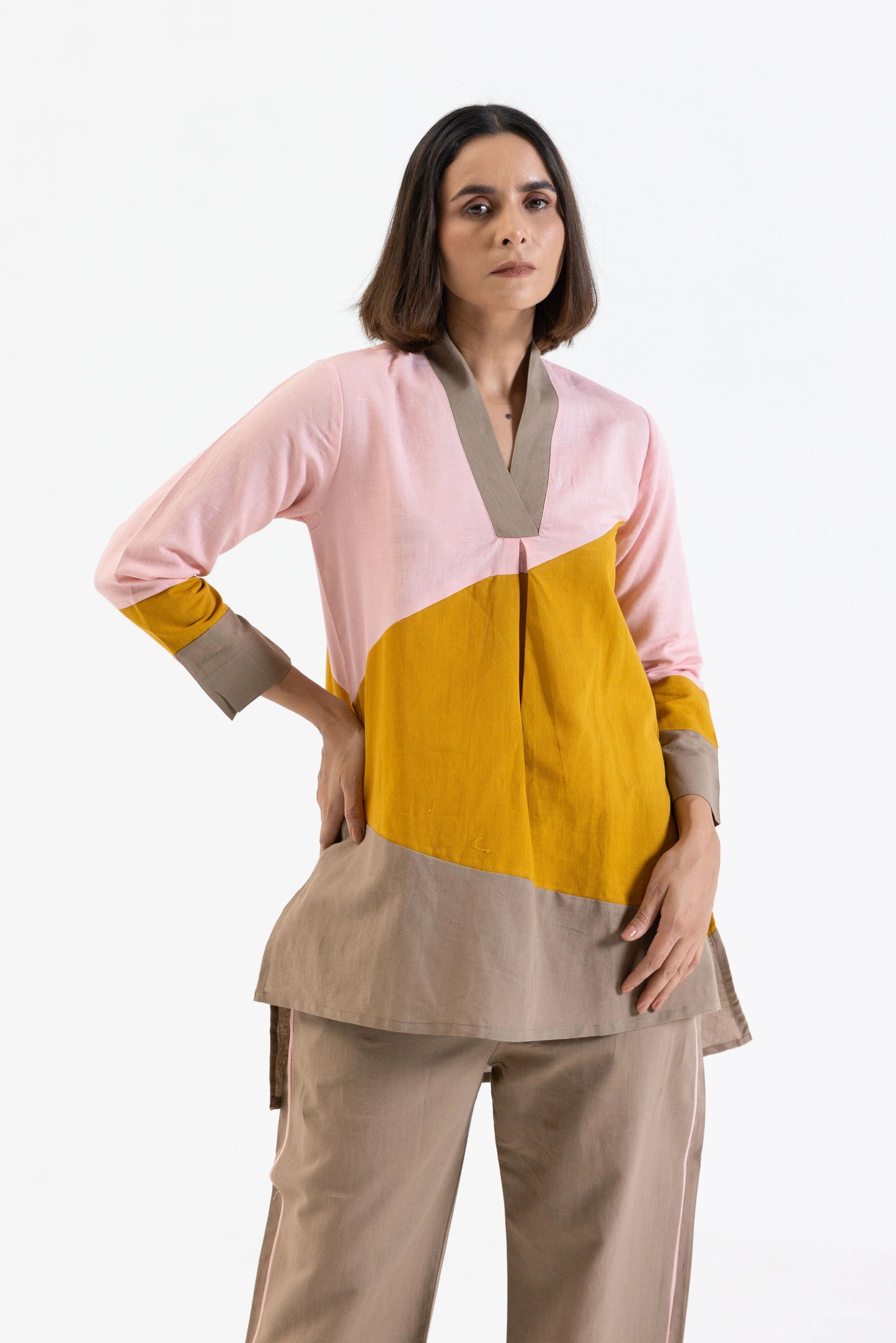 Linen cotton Co-Ord Set in Colour