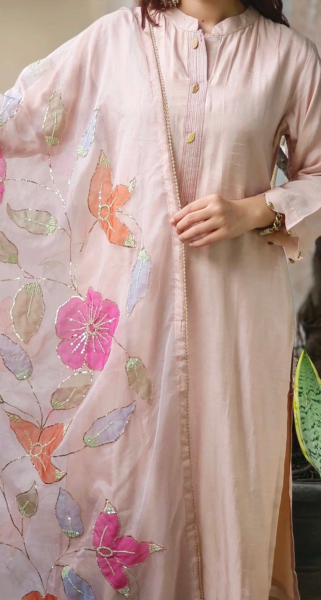 Pure silk suit with beautiful duppatta