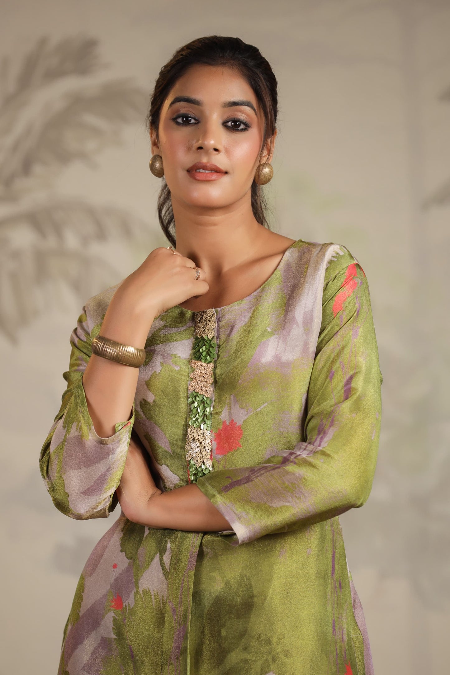 Tissue green co-ord set