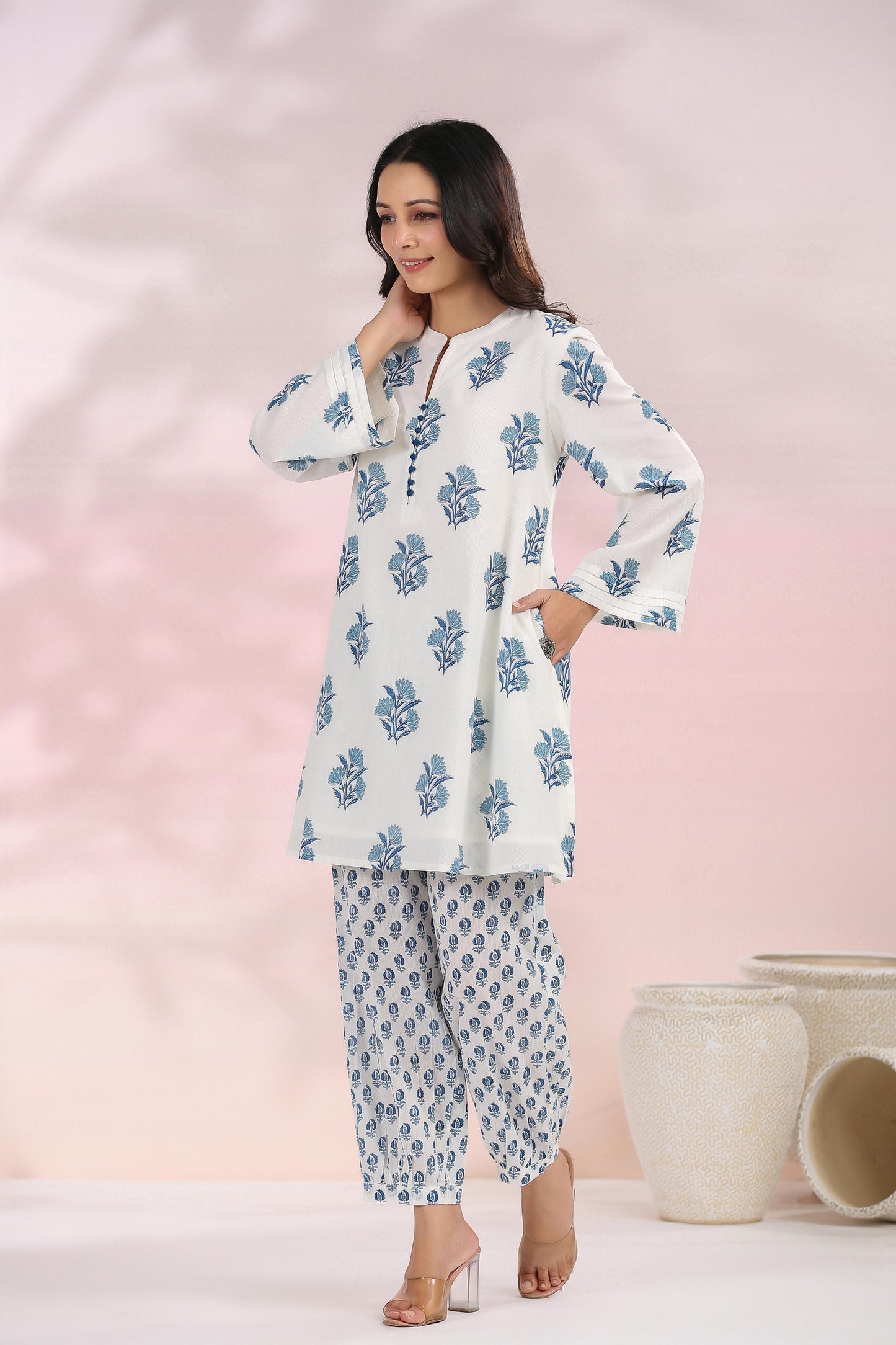 Blue Comforty cotton co ord