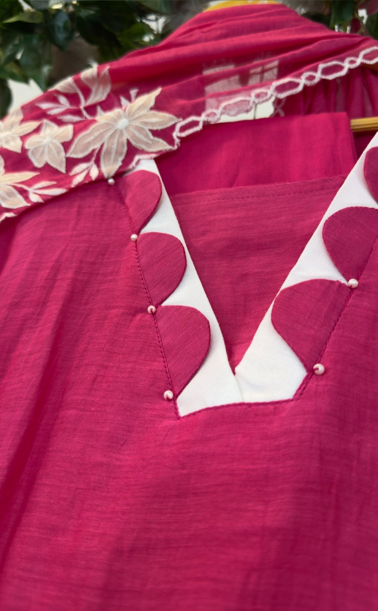 Preety embroidery pure mul chandari