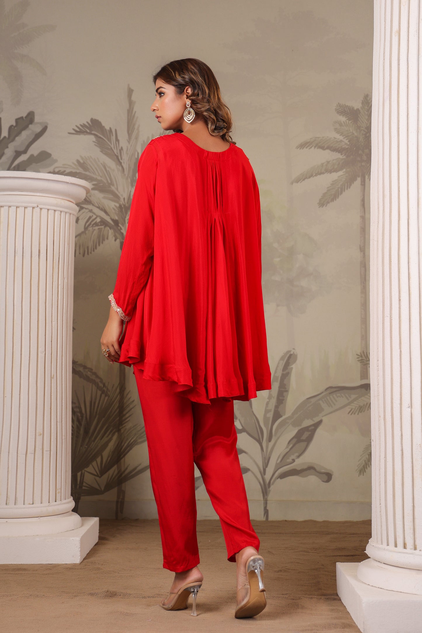 Stylish red Co ord set
