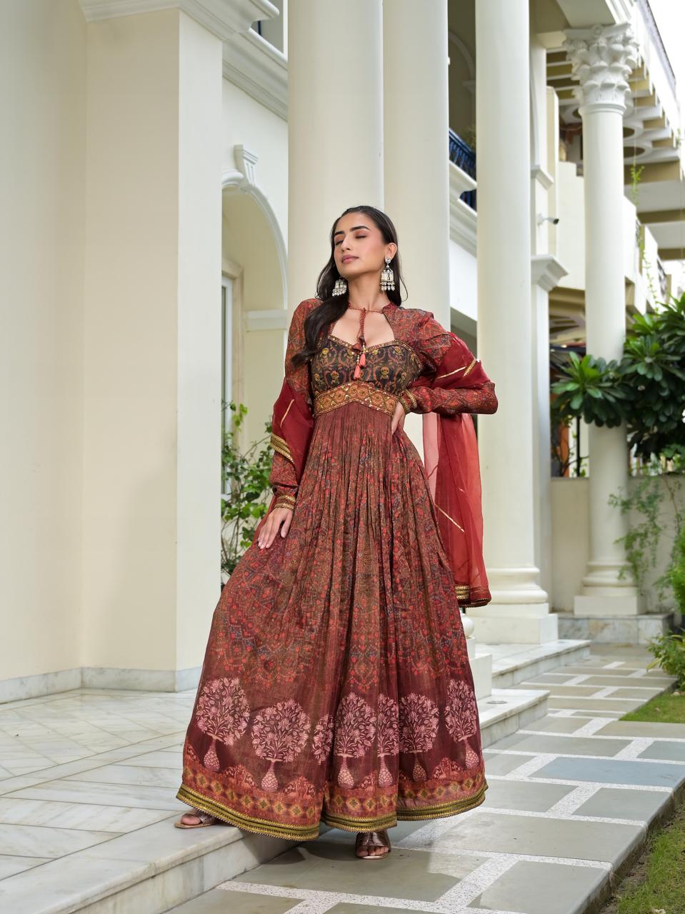 Tissue sabyasachi gown