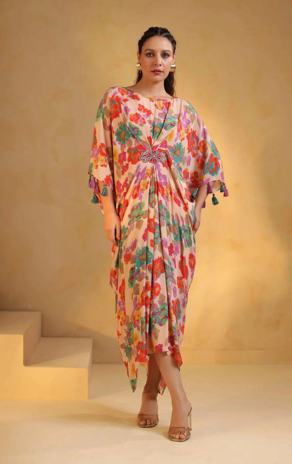 Pure crepe digital kaftan