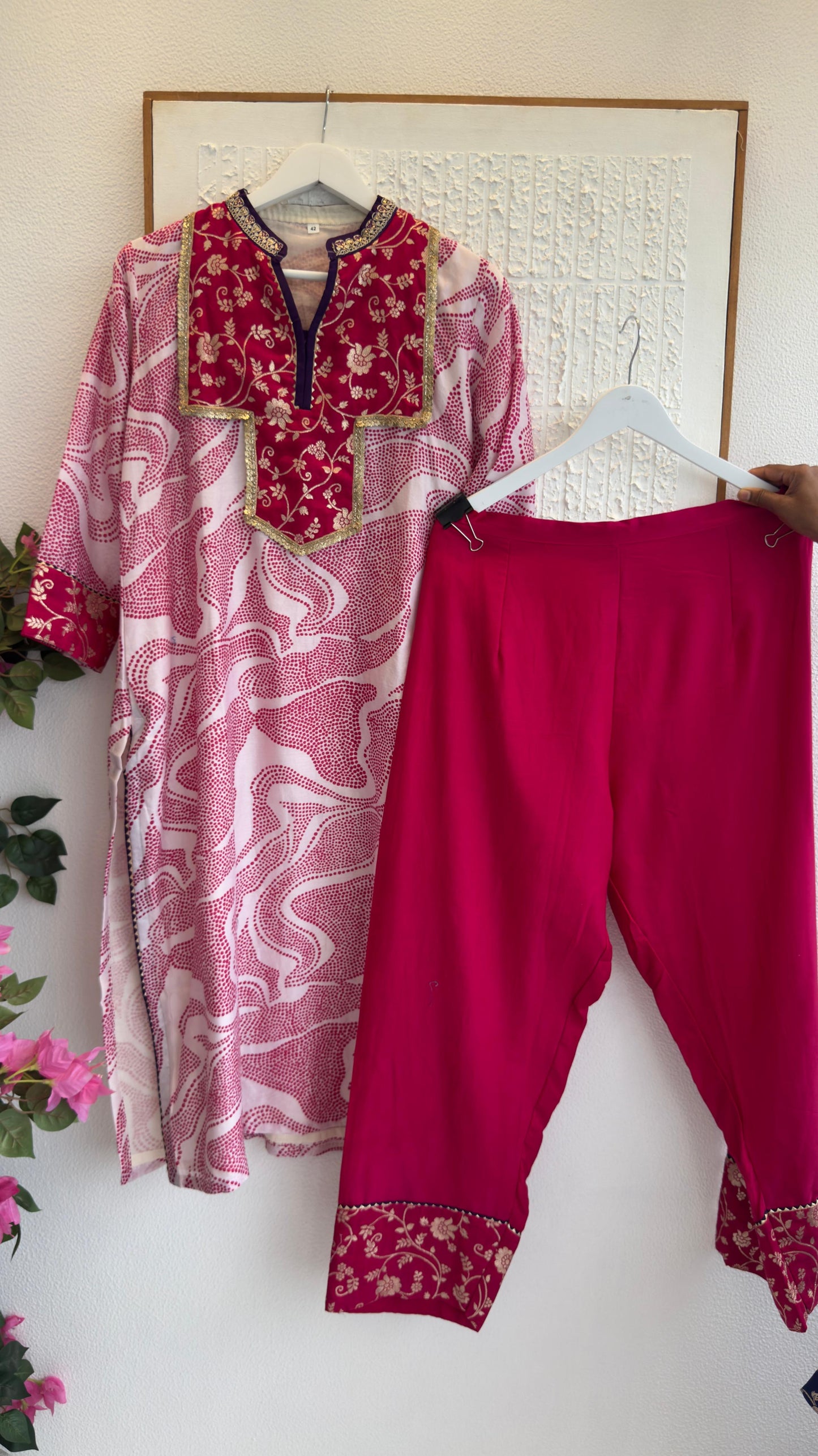Old is gold Farshi suit with gajji silk kurta