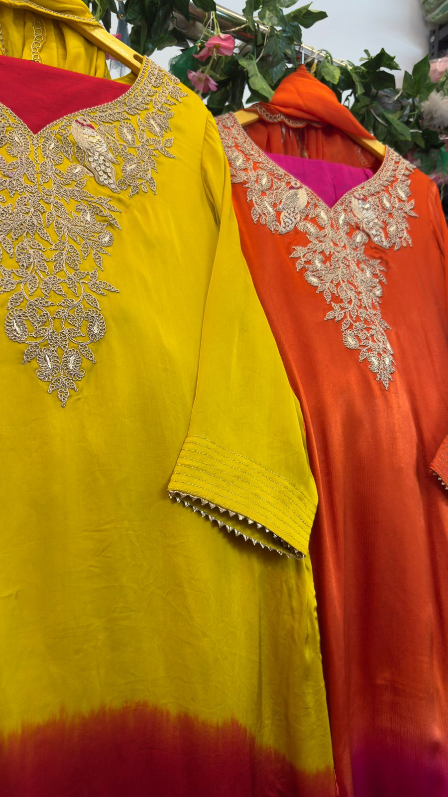 Premium ombré Gajji straight suit