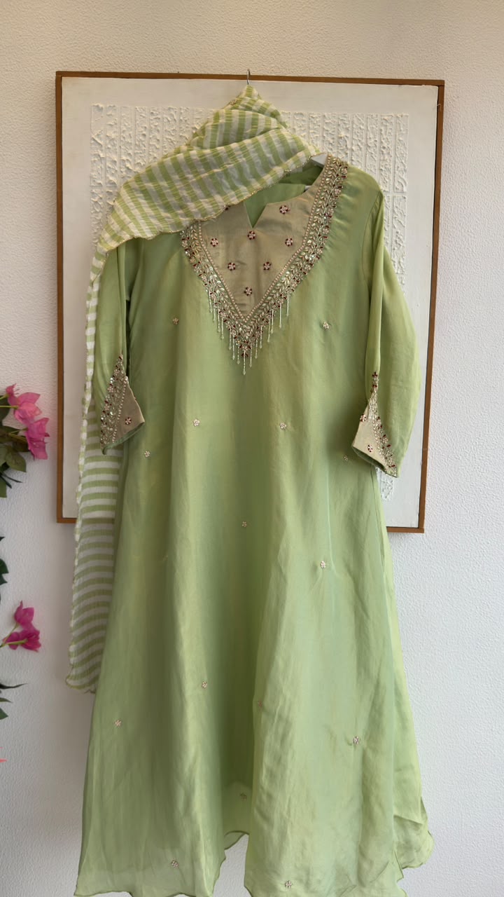 Premium trendy tissue Anarkali