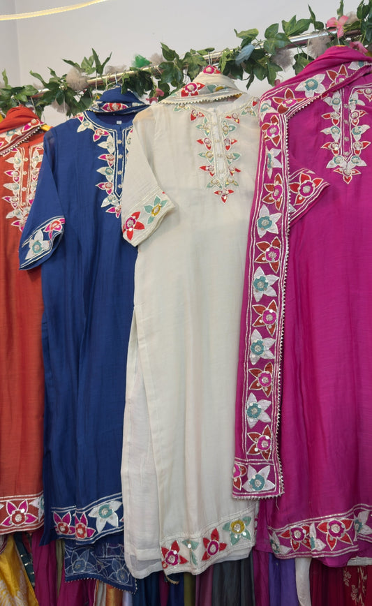 Gota & applique  pure mul chandari