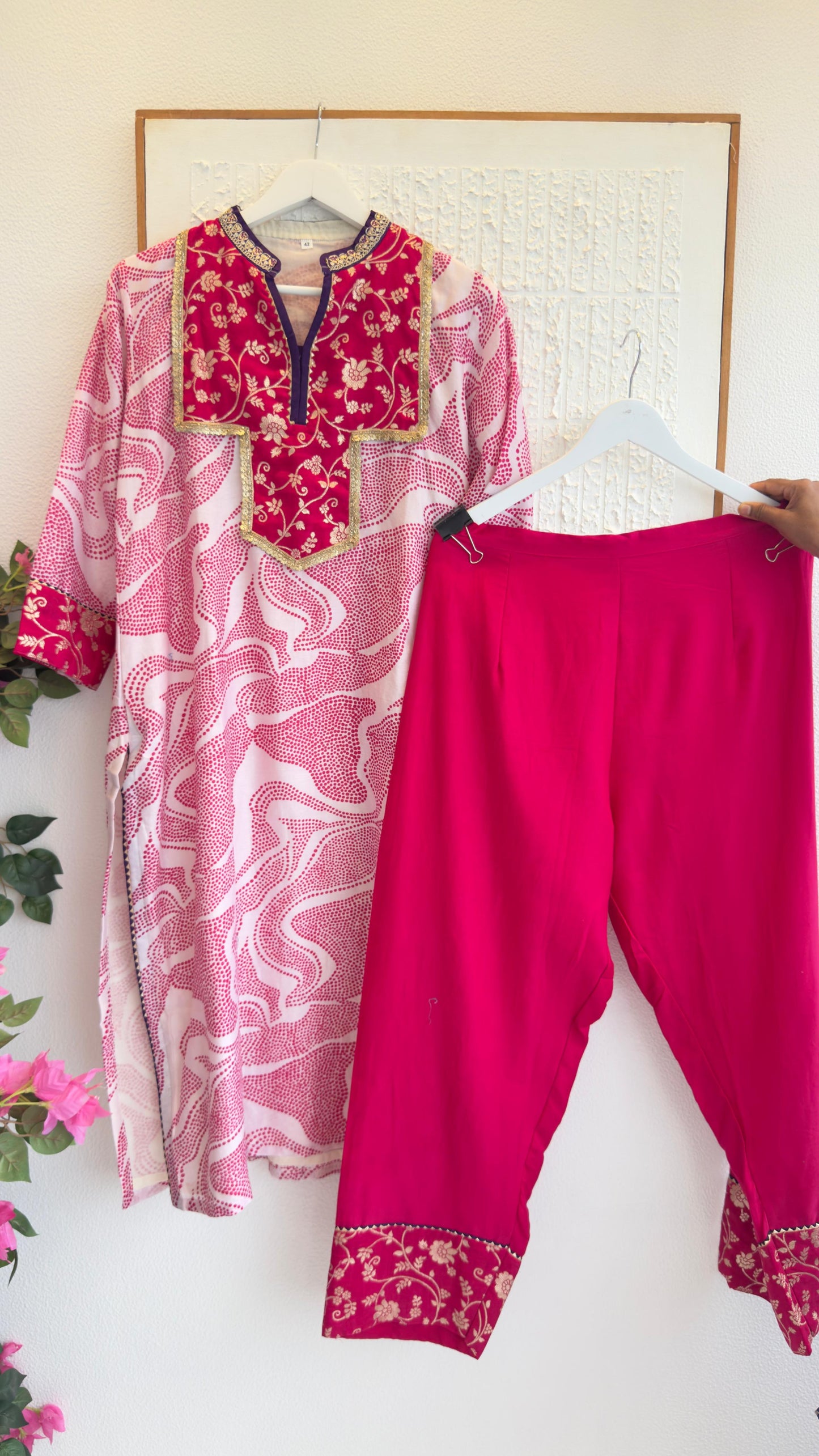 Old is gold Farshi suit with gajji silk kurta