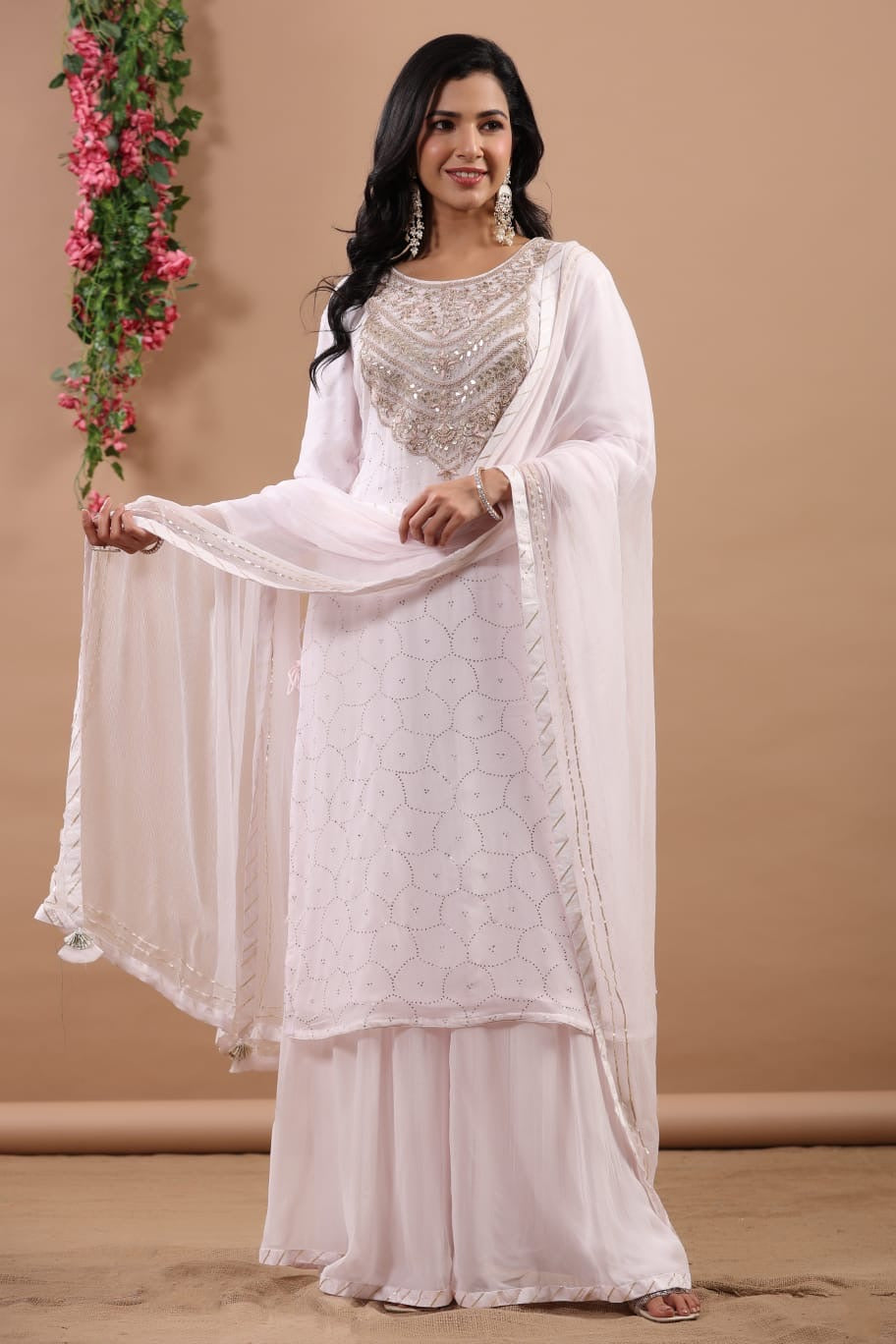 Luxe pure chiffon pink divider set