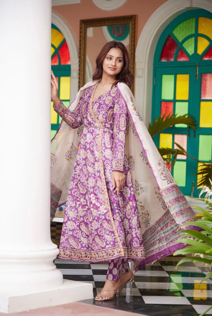 Brinjal chandari hand block angraka