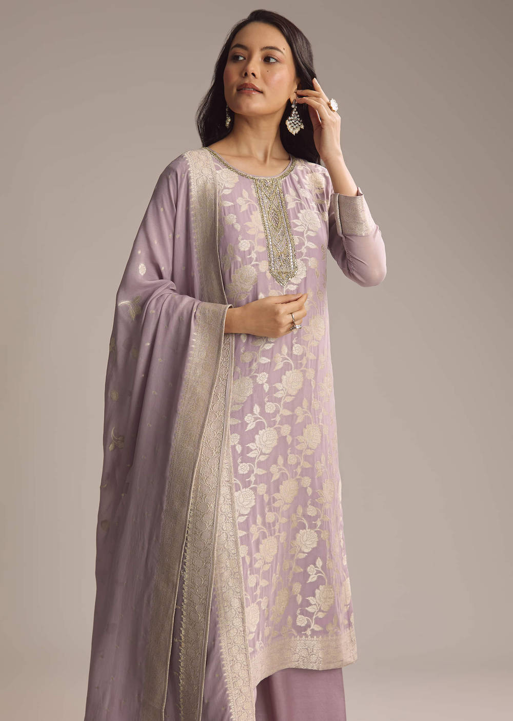 Pure banaras Georgette suit
