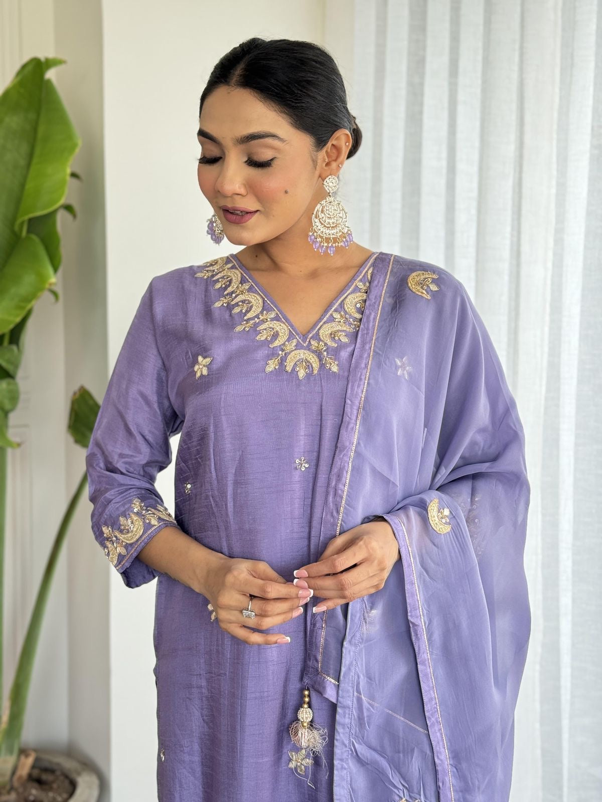 Chand Bali silk suit
