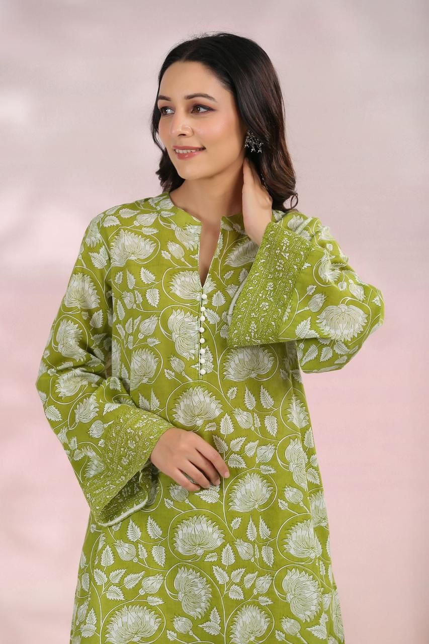 Comforty hand block cotton co ord