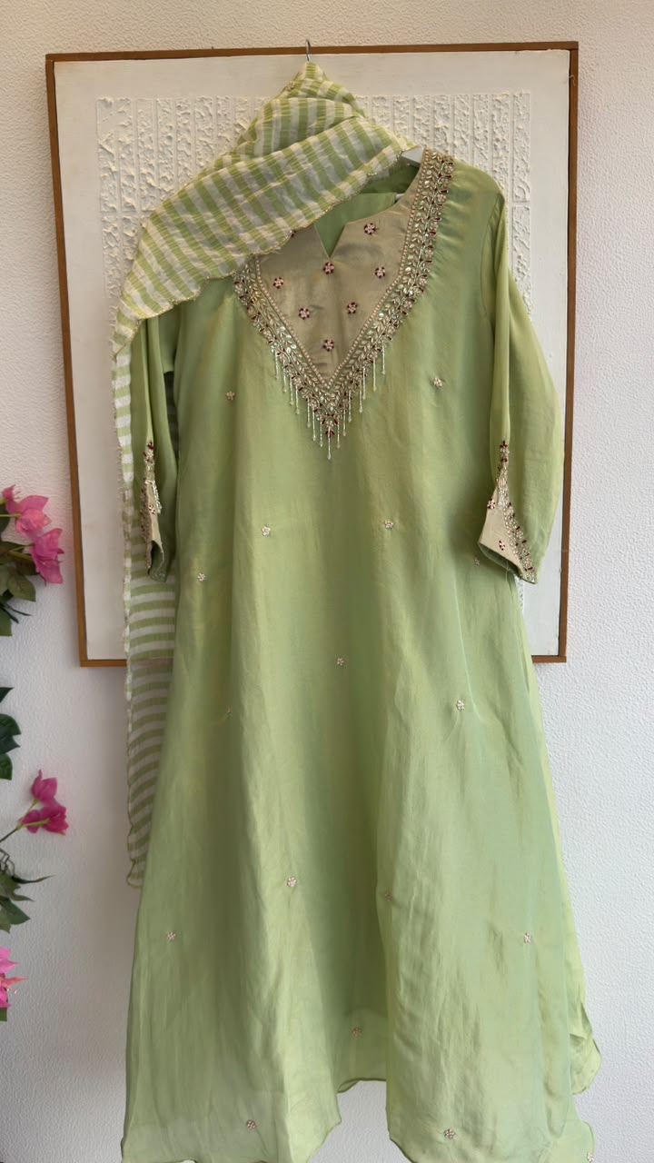 Premium trendy tissue Anarkali
