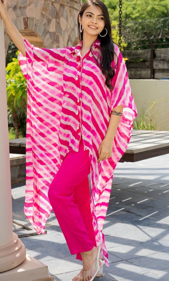 Lehar leheriya hot pink o ord set