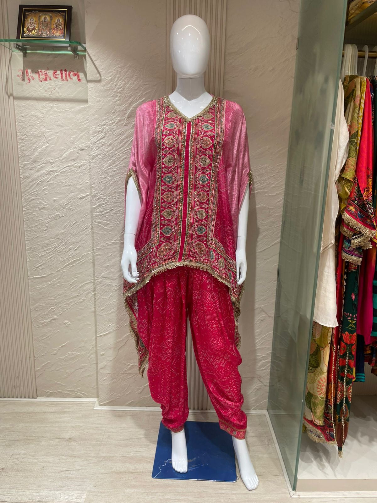 Crepe cape style Indo western