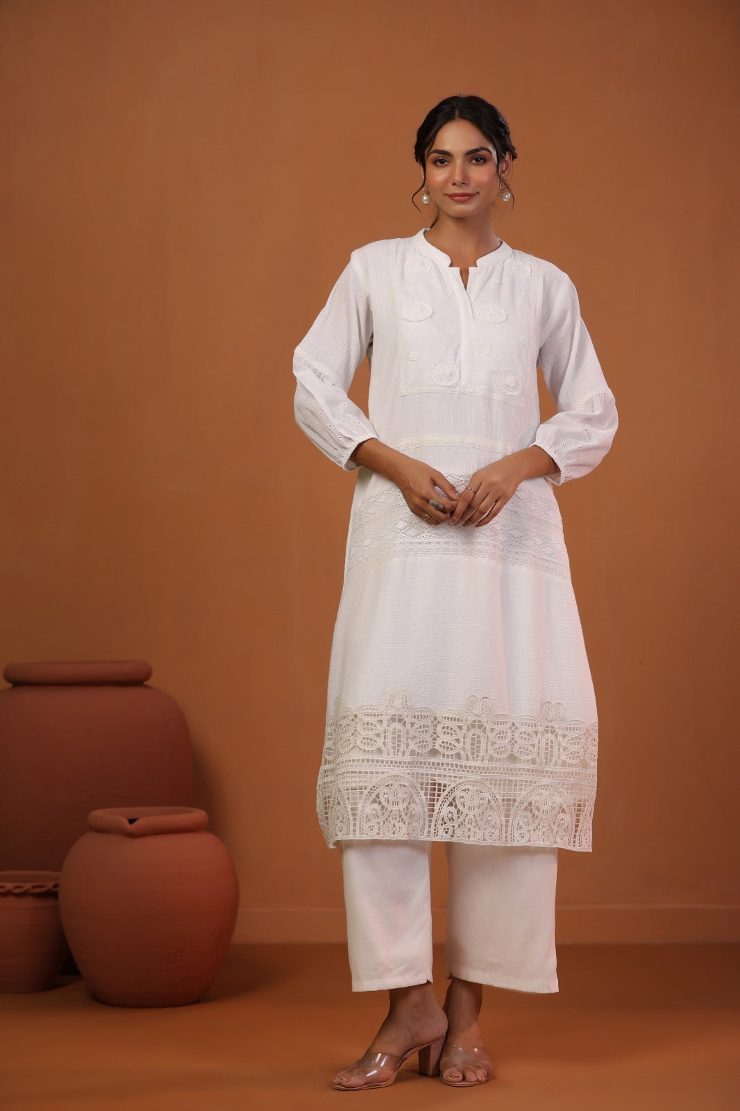 White imported prime kurta pant