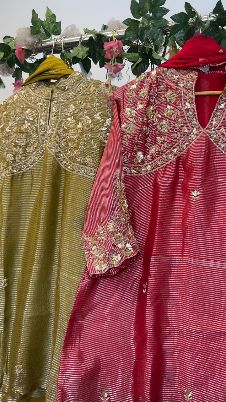 Heavy short kurta Sharara set