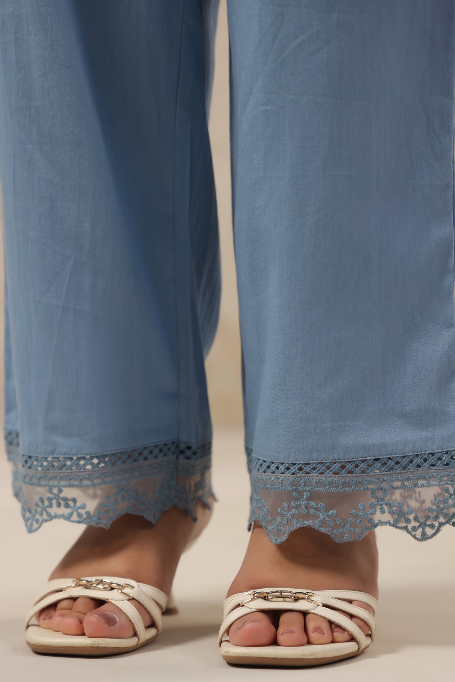 Heart blue pink mul chandari co ord set