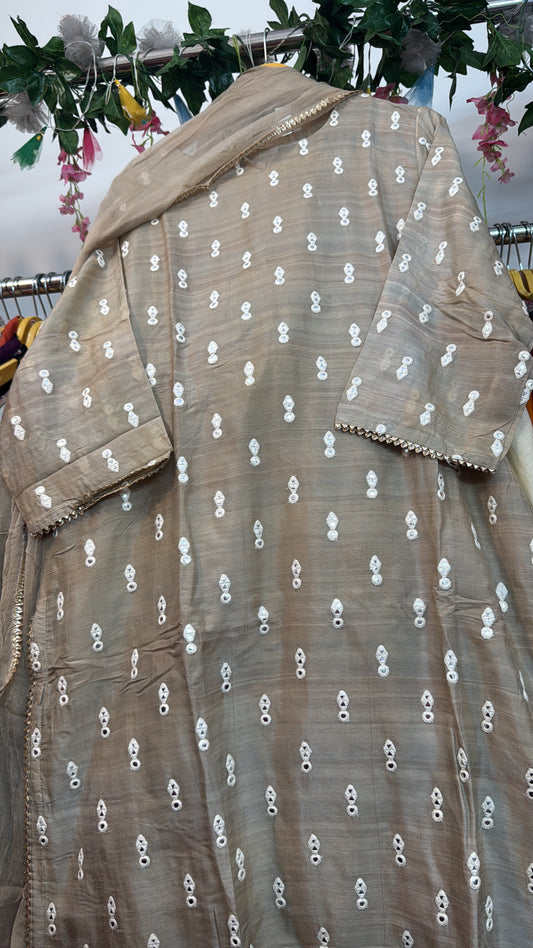 Khadi simple sober silk suit