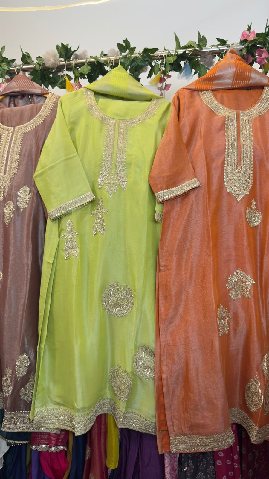 Pure tissue silk suit