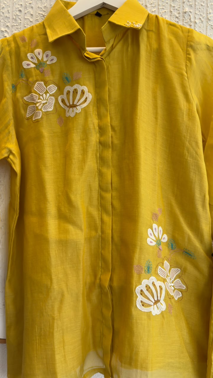 Korean style mul chandari co ord with beautiful colours & embroidery (Copy)
