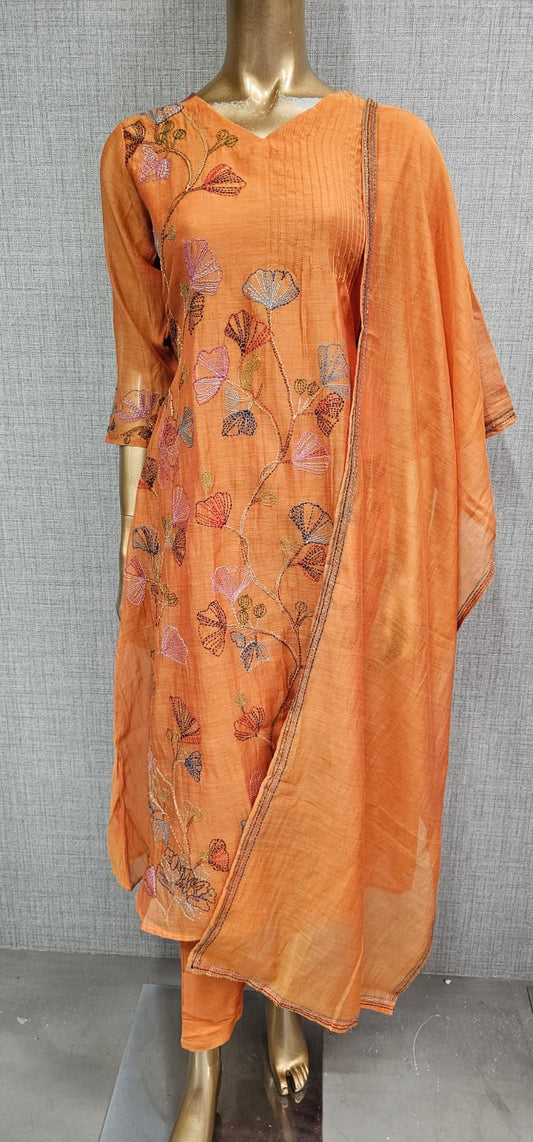 Katha Aline premium mul chandari suit