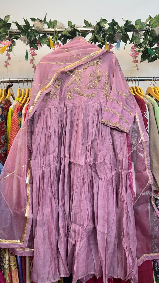 Heavy hand work with beautiful back work suit
