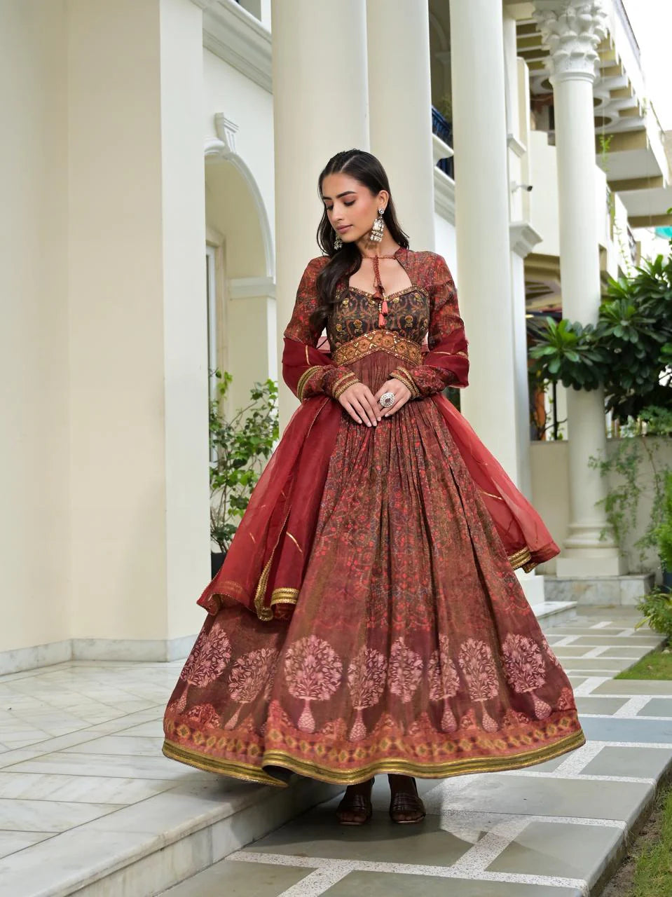 Tissue sabyasachi gown
