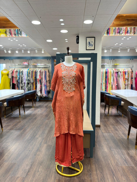 Designer Crush tissue kaftan