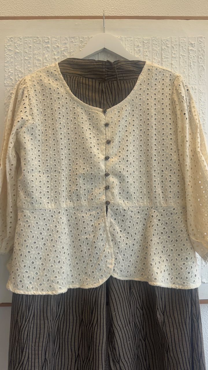 Cotton hakoba co ord set with belt