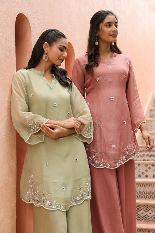 Simmer soft tissue organza co-ord set