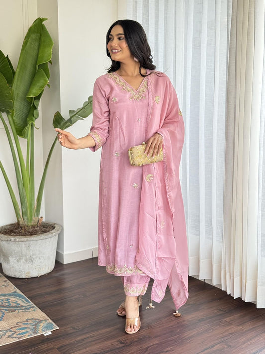 Chand Bali silk suit