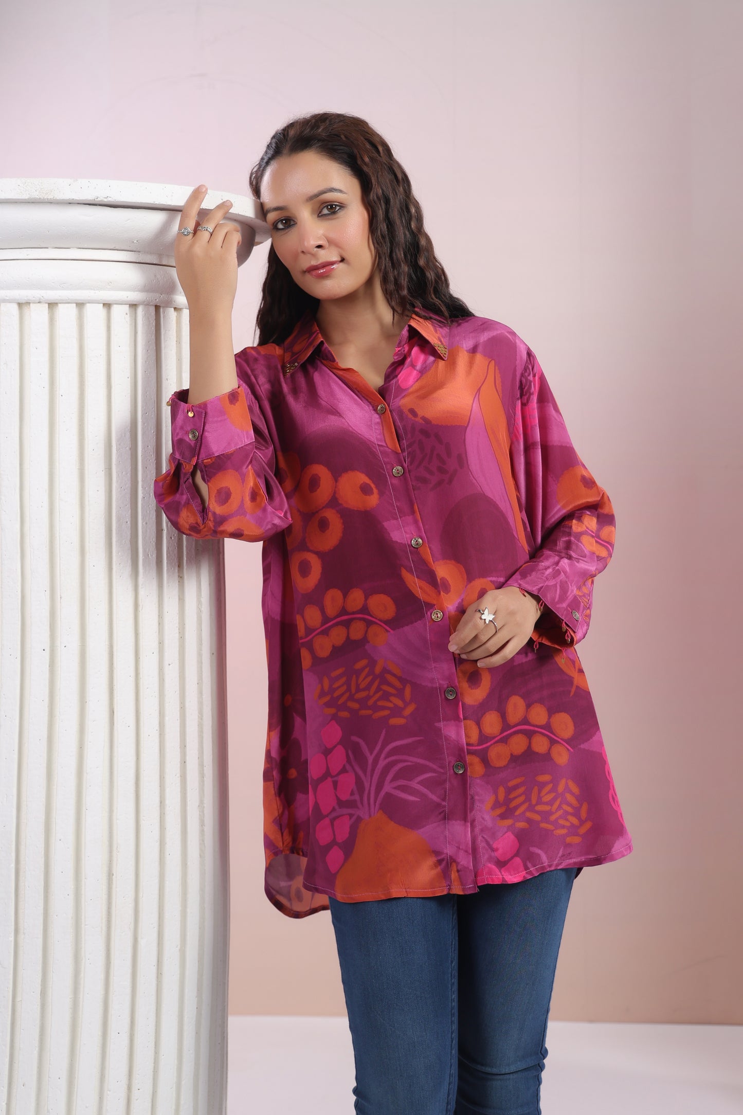 Crepe Marron/ pink top