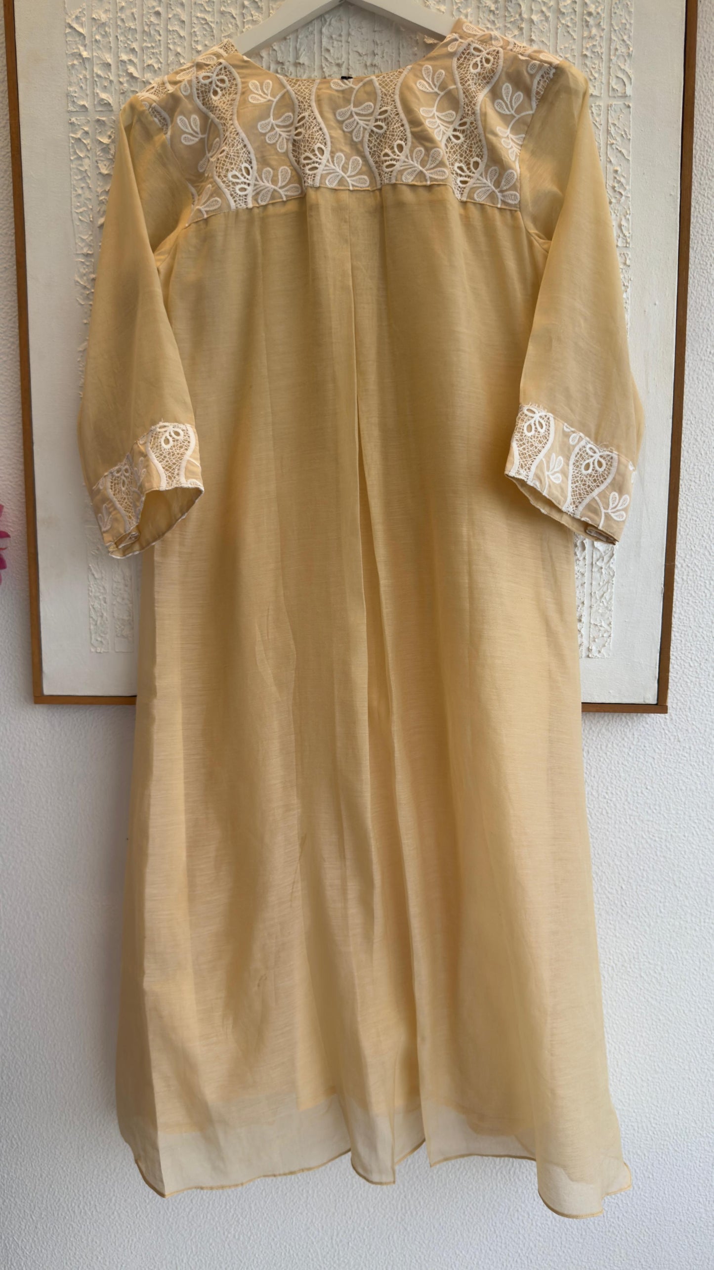 Parsi style mul chandari kurta pant set