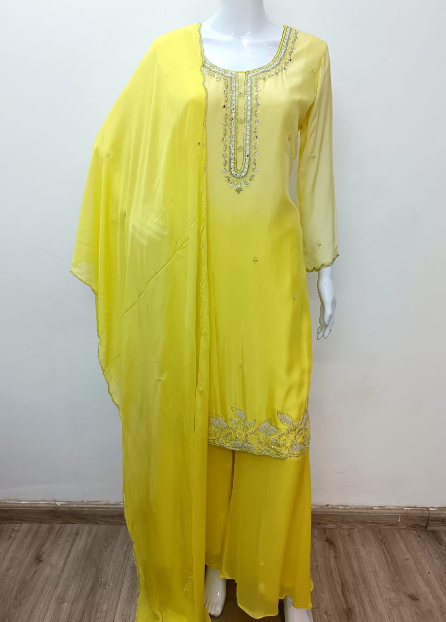 Ombré yellow chinon divider set