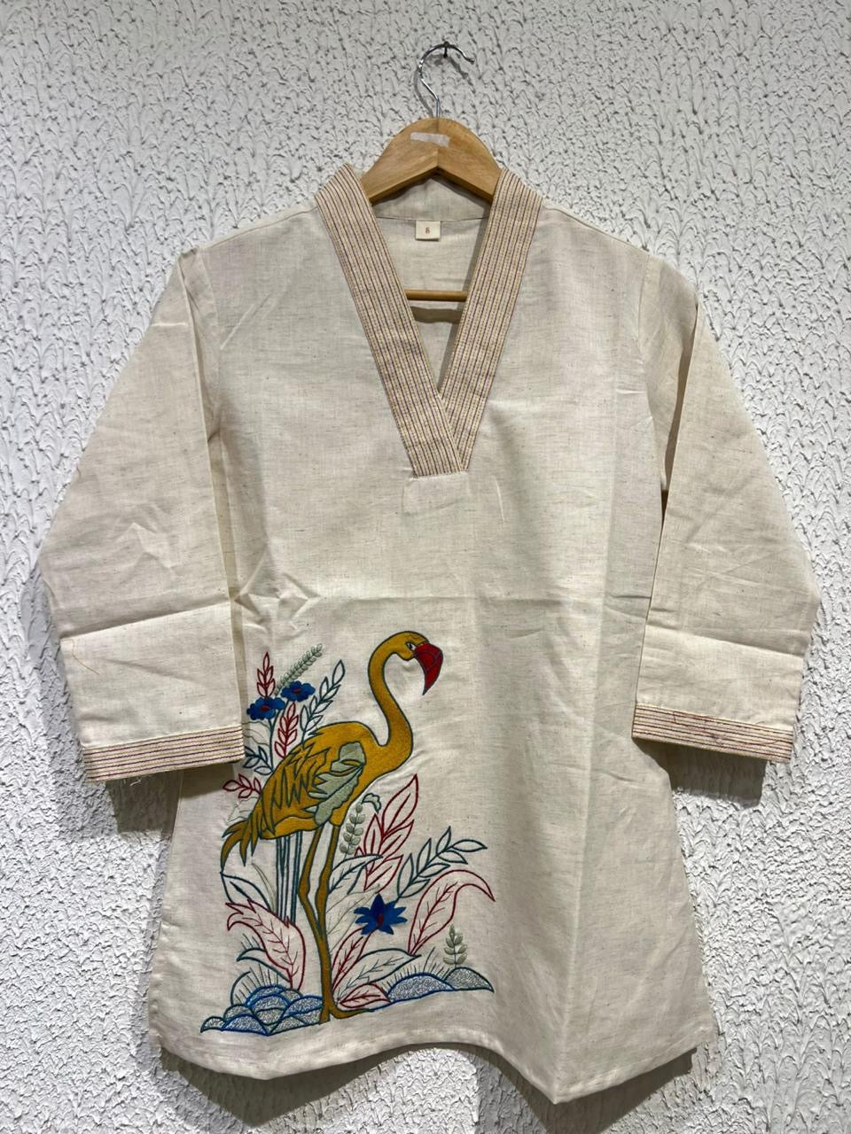 Cotton buck embroidery top