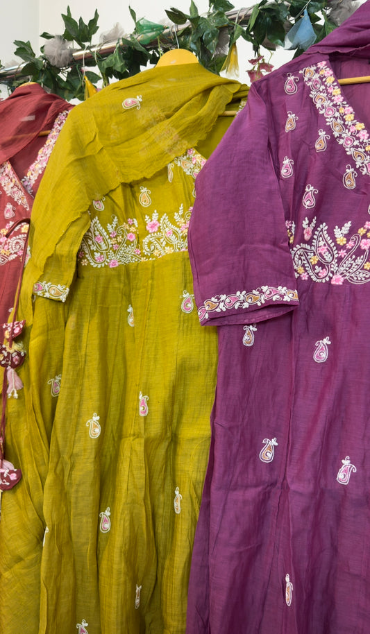 Embroidery angrakha mul chandari