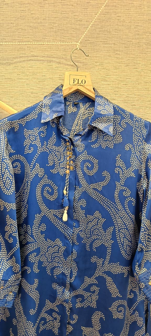 Bandhani Farshi bottom with gajji top co ord set