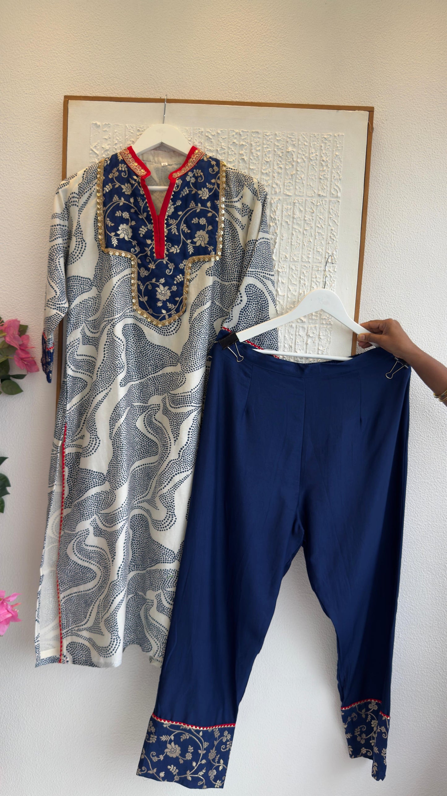 Old is gold Farshi suit with gajji silk kurta