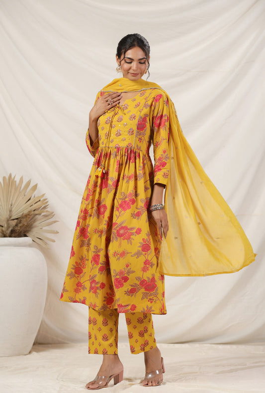 Yellow hand bock cotton