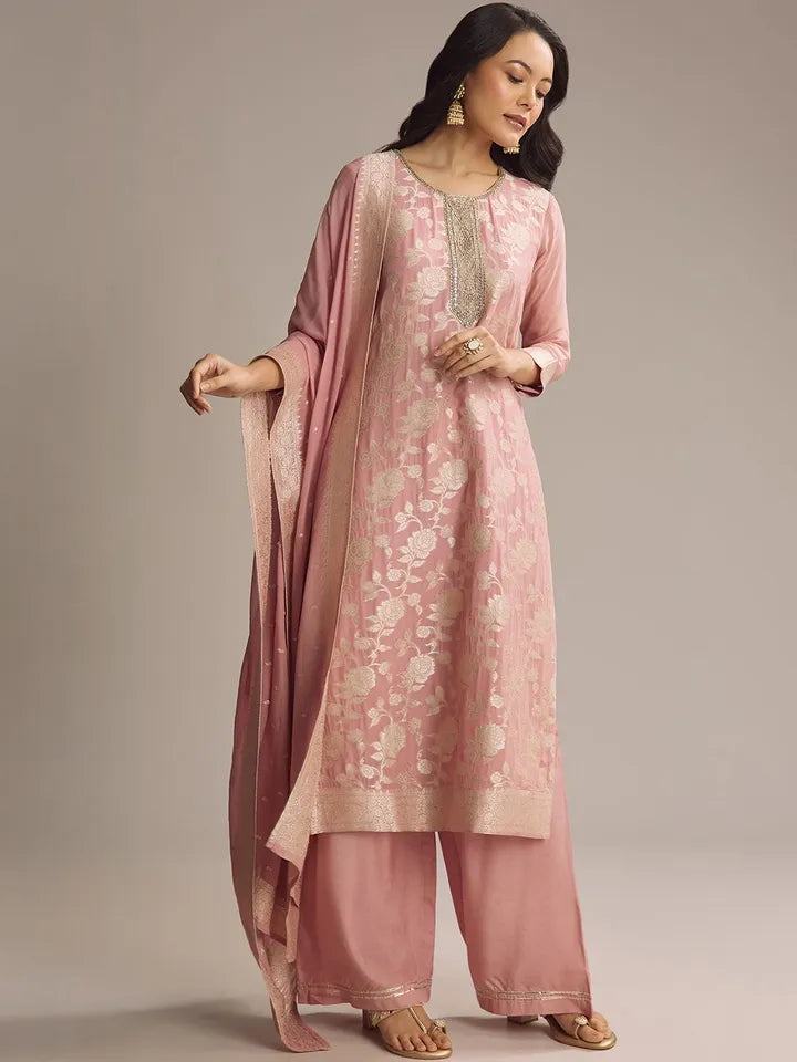 Pure banaras Georgette suit