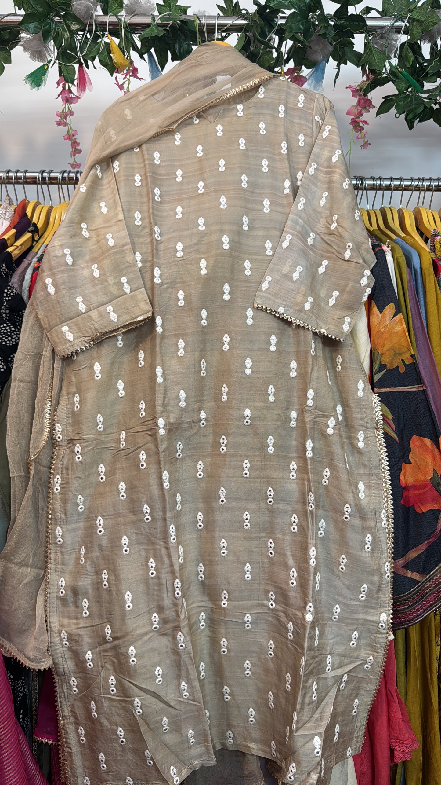Khadi simple sober silk suit