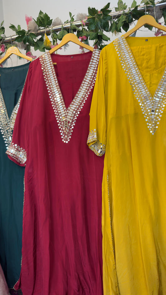 Real mirror buster crepe suit