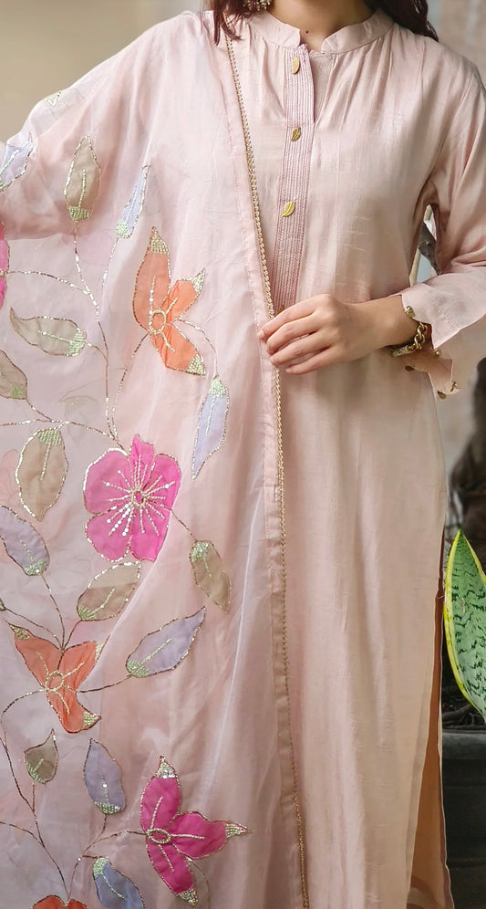 Pure silk suit with beautiful duppatta